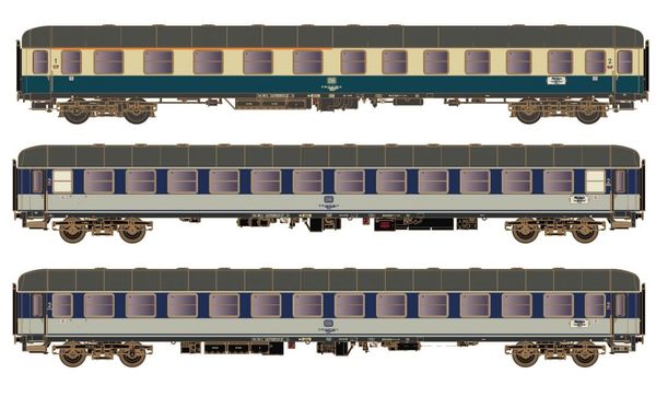 Kato HobbyTrain Lemke H43043 - 3pc Passenger Set D1248 Dolomiten-Express of the DB